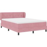 Box Spring Krevet s Madracem Ružičasta 160x200 cm Baršun | shoptok.hr