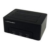HDD DOCKING LC-DOCK-U3-HUB USB3.0 2x HDD/SSD + 3x USB3.0 HUB Black | ePonuda.com