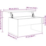  Stolić za kavu Smeđa hrasta 80x50,5x41,5 cm konstruirano drvo | shoptok.hr