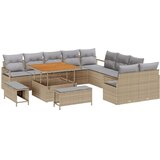  13-delni komplet vrtnarskega zofe z blazinami Bež Poli ratan Acacia | Shoptok.si