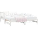  Dnevni ležaj na izvlačenje bijeli 2x(90x190)cm masivna borovina | shoptok.hr