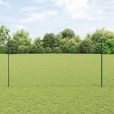 vidaXL Ograda za vrt Set od 2 Zelena Metal 25 x 1.5 m Ograda za vrt | shoptok.hr