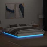 Okvir kreveta s LED svjetlima bijeli 200 x 200 cm | Eponuda.com
