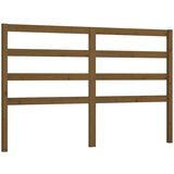  Posteljno vzglavje medeno rjavo 126x4x100 cm trdna borovina, (20643242) | Shoptok.si