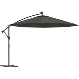  Konzolni suncobran s LED svjetlima i metalnom šipkom 350 cm | shoptok.hr