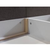 Bobochic Paris Tamno sivi tapecirani bračni krevet s prostorom za odlaganje s podnicom 180x200 cm Garance – | shoptok.hr