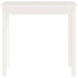  Konzolna mizica bela 80x40x75 cm trdna borovina, (20711583) | Shoptok.si