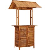  Vrtni barski stol s krovom 113x106x217 cm bagremovo drvo | shoptok.hr