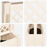  Velika saksija s rešetkom Bijela 99,5 x 43 x 133,5 PP | Shoptok.si