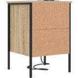 vidaXL Nočna omarica sonoma hrast 42 x 41 x 61 cm Konstruiran les | Shoptok.si