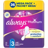 Always Platinum Super Extra Size 3 ulošci s krilima 36 kom Cijene