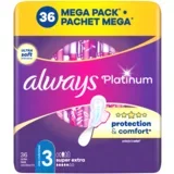 Platinum Super Extra Size 3 vložki s krilci 36 kos