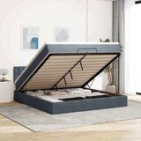 vidaXL Okvir kreveta s madracima tamnosivi 200x200cm baršunasti | shoptok.hr