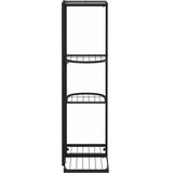  Stalak za cvijeće s 4 razine 43 x 22 x 76 cm crni metalni | Eponuda.com