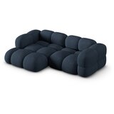 Cosmopolitan Design Temno modra kotna sedežna garnitura (levi kot/z ležalnikom) Loretto – | Shoptok.si