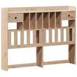 vidaXL Posteljni okvir brez vzmetnice 140x190 cm trdna borovina | Shoptok.si