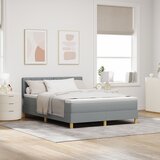vidaXL Box Spring krevet s madracem svjetlosive boje 140x190 cm Tkanina Cijene