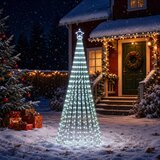  LED božićno drvce 1028 LED lampica Višebojno Čelik Crna | shoptok.hr