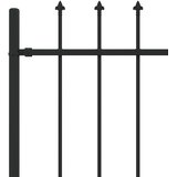  Ograda sa šiljcima Asten Crna 200 x 200 cm | shoptok.hr