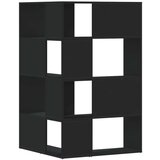 vidaXL Kutni regal za knjige s 4 razine crni 85 x 85 x 140 cm drveni | shoptok.hr