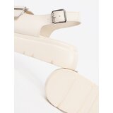 GOODIN Beige classic platform sandals | Shoptok.si