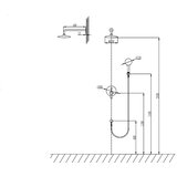 Podometni tuš panel Artemis Nero crna | shoptok.hr
