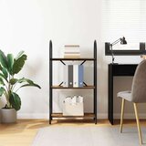 vidaXL Knjižna polica Dimljeni hrast 60 x 30 x 109 cm Konstruiran les | Shoptok.si