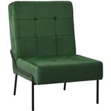 vidaXL Stolica za opuštanje 65 x 79 x 87 cm tamnozelena baršunasta Cijene