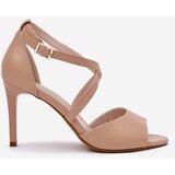 Sergio Leone Sandals With Intertwining Straps On Heels | shoptok.hr