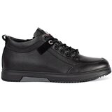 Shelvt Men's Black Insulated Lace-Up Shoes Cene