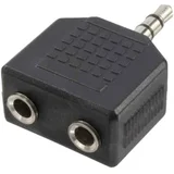 CA1002 klinker avdio adapter črna, (20411478)