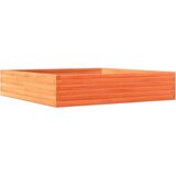  Vrtno cvetlično korito voščeno rjavo 110x110x23 trdna borovina | Shoptok.si