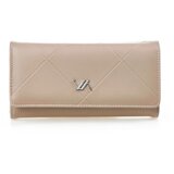 Verde Novčanik ženski pravougaoni sa štepom 1441, 19×3.5×10 cm krem | ePonuda.com