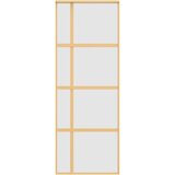  Klizna vrata zlatna 76x205 cm matirano staklo ESG i aluminij | shoptok.hr