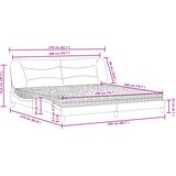  Krevet s madracem Hvar tamnosivi 200 x 200 cm od tkanine | shoptok.hr