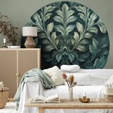  Okrugla fototapeta - Victorian leaves in dark greens 280x280 | shoptok.hr