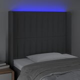  LED uzglavlje tamnosivo 83 x 16 x 118/128 cm od tkanine | shoptok.hr