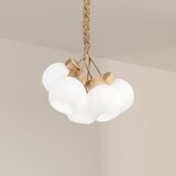  Visilica na sajli LOOMIS 3xE27/15W/230V 83 cm bež/hrast | Eponuda.com