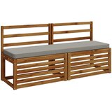  Jastučići za klupe - 2 dijela VUGHT 2 kom. 100% poliester Siva | shoptok.hr