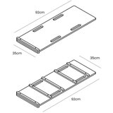 MeowBaby Ljuljačka od bijelog borovog drva 39x75x38 cm Montessori - | shoptok.hr