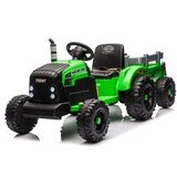 Lean Toys Akumulatorski traktor s prikolico svetlo zelena 24 V | Shoptok.si