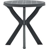 Bistro stol antracit Ø 70 cm plastični | shoptok.hr