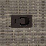 Bistro set od 3 komada s jastucima sivi poliratan | shoptok.hr