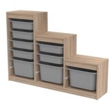 Hanah home višenamenska komoda swiss sonomo grey | ePonuda.com