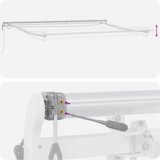 vidaXL Automatska retraktibilna tenda z LED Bež 450x350 cm, Tenda za zamenjavo tkanine za okvir 4.5x3.5 m Bež | Shoptok.si