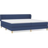  Krevet s oprugama i madracem plavi 200 x 200 cm od tkanine | shoptok.hr