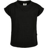 Urban Classics Kids girls' organic t-shirt with extended shoulder black Cene