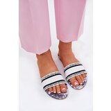 Boto Patterned Flat Women's Sandals White Leysi | ePonuda.com