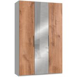 MID.YOU omara s klasičnimi vrati, bela, barve hrasta, barve aluminija | Shoptok.si