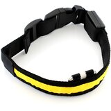 IZMAEL Svjetleći ovratnik za psa - Žuta / L | shoptok.hr